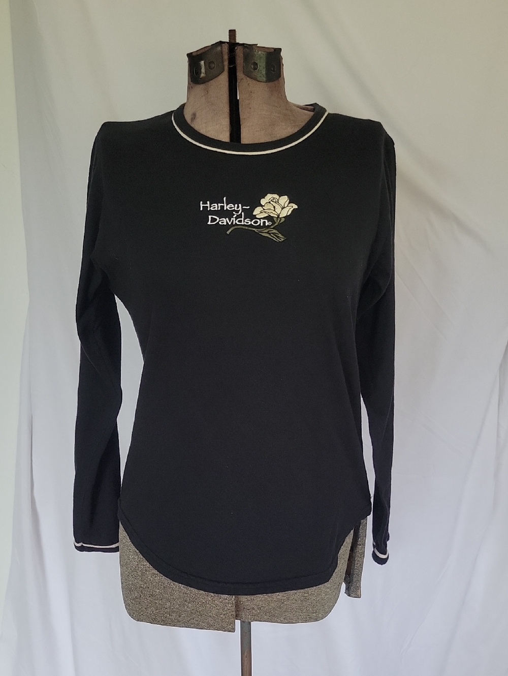 Harley-Davidson Top, Large, Black, Vintage